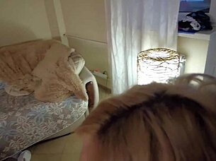 Two beautiful girls suck hairy cock POV