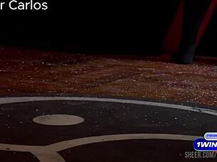 I dominate my slave with the whip, making him beg for anal.