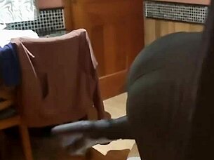 Perfect ass gets blowjob and takes cock