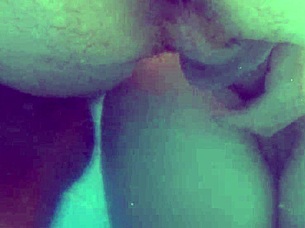 Underwater sex in pool with liberated wife