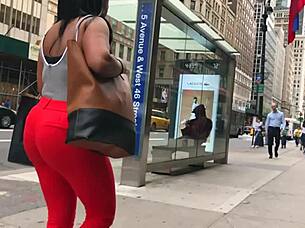 beautiful ebony ass hidden candid