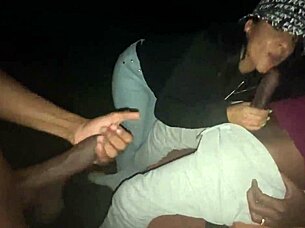 park lizard lot slut sucks two dicks?