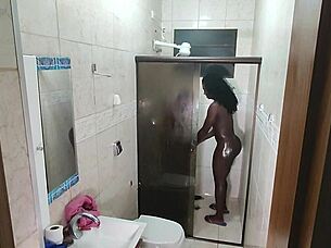 Hidden Camera Catches Latina Amateur Giving Blowjob And Creampie To Young Interracial Guy