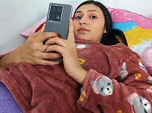 rosibel, the desired stepdaughter, rides stepfather and takes condom off!