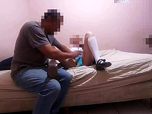 Ay, My Pussy Hurts! Cute Latina Student Fucks Neighbor for Gifts!