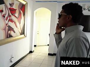 this latina housewife in florida has the biggest natural ass, sucking on a huge black cock like a pro