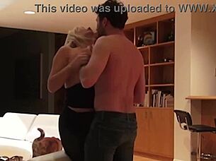 Tasha reign sucks james deen's dick after date