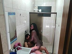 Hidden Camera Catches Latina Amateur Giving Blowjob And Creampie To Young Interracial Guy