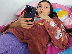 rosibel, the desired stepdaughter, rides stepfather and takes condom off!