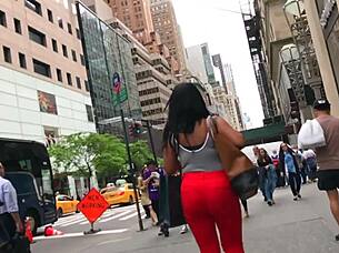 beautiful ebony ass hidden candid