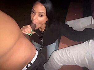 park lizard lot slut sucks two dicks?