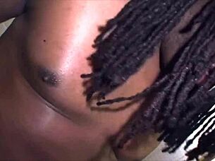 cuckold watches me bang that hot ebony teen with my big cock