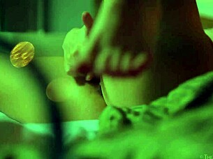 Puffy nippled milf masturbating intensely