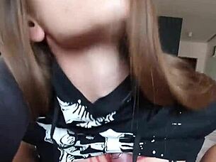 Submissive teen rims my ass eagerly