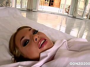 gynecologists finger my pussy with speculum in threesome doggystyle fucking