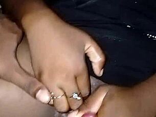 Intense ebony amateur doggystyle fuck with big pussy squirting