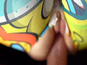 caught my stepsister masturbating, then fucked her hard, tearing her leggings on her big ass