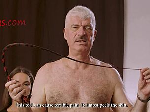 Amateur Babe Whipped On Tits In Group BDSM