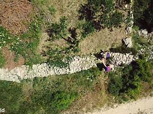 Luscious Lesbians Share Strap-On On Vacation