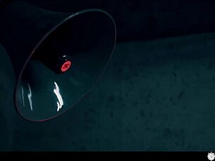 redhead in sex escape room as doll