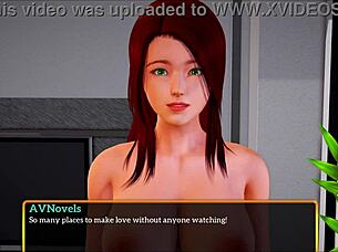 My new family game with redhead teen and big tits