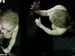 gloryholetopsecrets com - girl tries to swallow biggest cock at gloryhole 😍