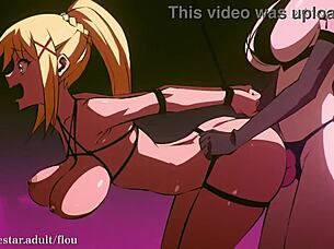 Konosuba Darkness Gets Dominated By Futa In BDSM Femdom Scene