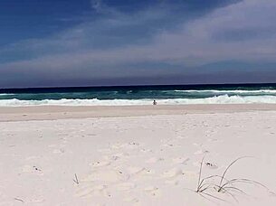 This slut gave me a blowjob on the beach in front of everyone