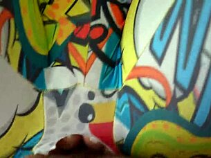 caught my stepsister masturbating, then fucked her hard, tearing her leggings on her big ass