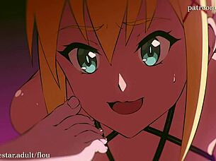 Konosuba Darkness Gets Dominated By Futa In BDSM Femdom Scene