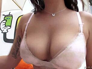 Valentina Nappi's ass leads to Karlee Grey's mouth in this intense scene.