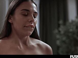 In This Futa Threesome An Asian Babe Gets Roughly Used By Horny Shemales With Huge Dicks Ending In Facial Cumshots