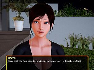 My new family game with redhead teen and big tits