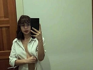 Petite Teen Rips Clothes To Show Shaved Pussy And Ass In POV