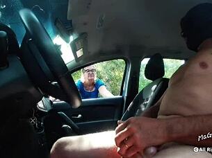 Sunday lunch turns into anal with a milf sucking big cock and getting assfucked outdoors