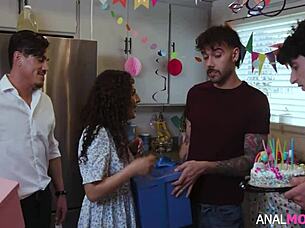 Stepmom happy birthday like anal sex