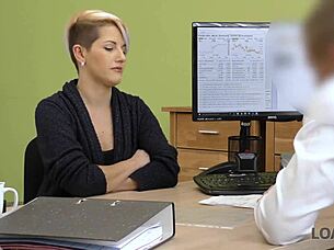 Delivery Girl Sucks Cock For Cash At Work