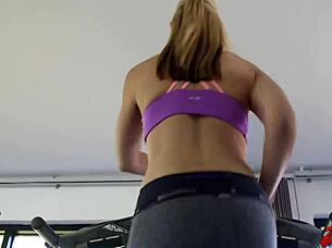 Sarah Vandella's Intense Boob Workout Sex