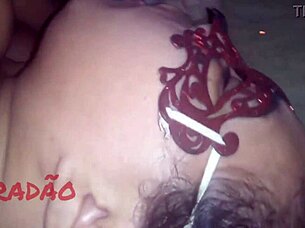 i'm fillin the whore's plump asshole with huge cum load homemade