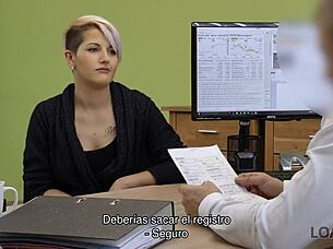 Delivery Girl Sucks Cock For Cash At Work