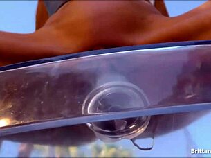 Watch Brittany Andrews Stuff A Dildo In Her Pussy?