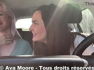 Lucky guy sucked by two girls