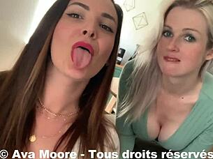 Lucky guy sucked by two girls