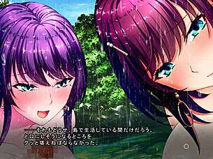 Shizuku and Mio engage in wet pussy titty fuck and group threesome fucking.