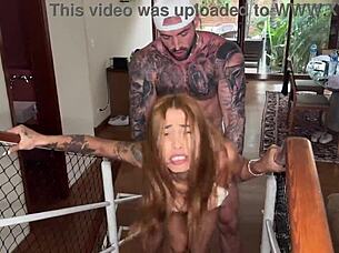 Carol Portudo Takes Big Cock Roughly in Her Pussy