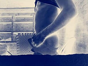 Impressive big indian cock on display