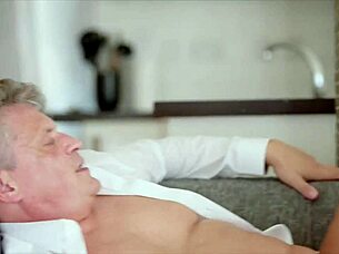 Lucky older landlord fucks two young horny english roses