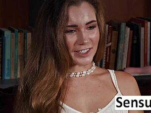 Mary rock cums in white lingerie solo