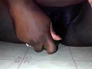 fucking pregnant ebony with cucumber full video