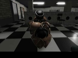 met this fine black queen at the laundromat for some fun while waiting